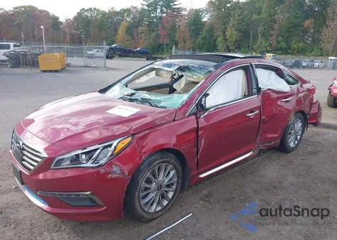 2015 Hyundai Sonata Limited z USA, uszkodzony, nr VIN 5NPE34AF0FH087627